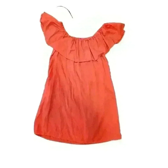 Catherine Maladrino Off The Shoulder Dress Small Orange Mini Dress - Picture 2 of 7